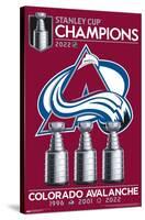NHL Colorado Avalanche - 2022 Commemorative Stanley Cup Team Logo-Trends International-Stretched Canvas