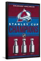 NHL Colorado Avalanche - Champions 23-Trends International-Framed Poster