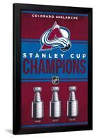 NHL Colorado Avalanche - Champions 23-Trends International-Framed Poster