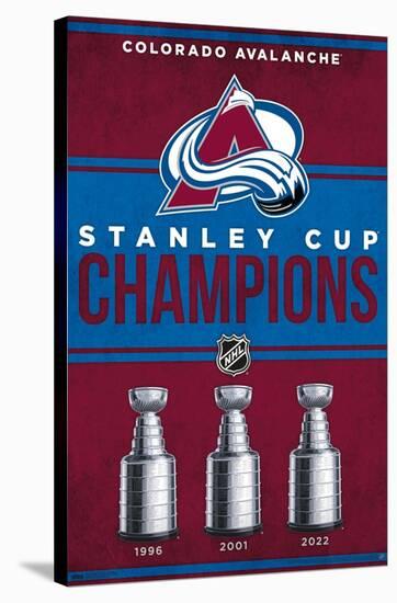 NHL Colorado Avalanche - Champions 23-Trends International-Stretched Canvas
