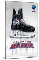 NHL Colorado Avalanche - Drip Skate 21-Trends International-Mounted Poster