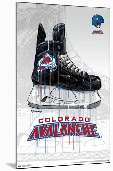 NHL Colorado Avalanche - Drip Skate 21-Trends International-Mounted Poster