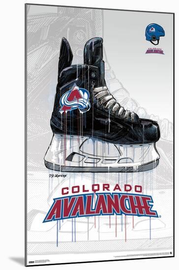 NHL Colorado Avalanche - Drip Skate 21-Trends International-Mounted Poster