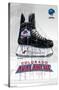 NHL Colorado Avalanche - Drip Skate 21-Trends International-Stretched Canvas