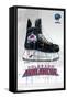 NHL Colorado Avalanche - Drip Skate 21-Trends International-Framed Stretched Canvas