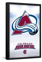 NHL Colorado Avalanche - Logo 17-Trends International-Framed Poster