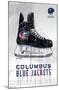 NHL Columbus Blue Jackets - Drip Skate 21-Trends International-Mounted Poster