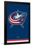 NHL Columbus Blue Jackets - Logo 21-Trends International-Framed Poster