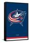 NHL Columbus Blue Jackets - Logo 21-Trends International-Framed Stretched Canvas