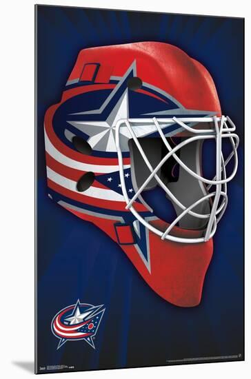 NHL Columbus Blue Jackets - Mask 16-Trends International-Mounted Poster