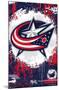 NHL Columbus Blue Jackets - Maximalist Logo 23-Trends International-Mounted Poster