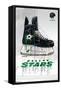 NHL Dallas Stars - Drip Skate 21-Trends International-Framed Stretched Canvas