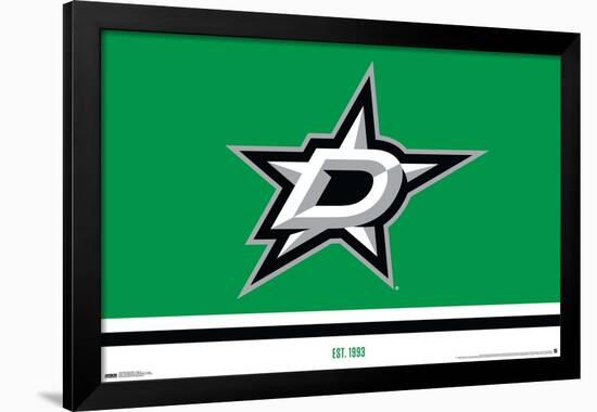 NHL Dallas Stars - Logo 21-Trends International-Framed Poster