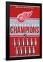 NHL Detroit Red Wings - Champions 23-Trends International-Framed Poster