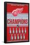 NHL Detroit Red Wings - Champions 23-Trends International-Framed Poster