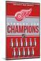 NHL Detroit Red Wings - Champions 23-Trends International-Mounted Poster