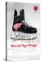NHL Detroit Red Wings - Drip Skate 21-Trends International-Stretched Canvas