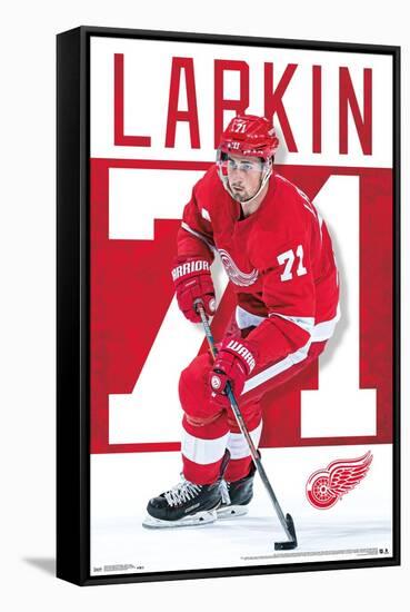 NHL Detroit Red Wings - Dylan Larkin-Trends International-Framed Stretched Canvas