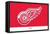 NHL Detroit Red Wings - Logo 21-Trends International-Framed Stretched Canvas