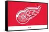 NHL Detroit Red Wings - Logo 21-Trends International-Framed Stretched Canvas