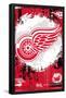 NHL Detroit Red Wings - Maximalist Logo 23-Trends International-Framed Poster