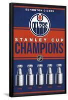 NHL Edmonton Oilers - Champions 23-Trends International-Framed Poster