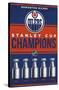 NHL Edmonton Oilers - Champions 23-Trends International-Stretched Canvas