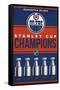 NHL Edmonton Oilers - Champions 23-Trends International-Framed Stretched Canvas