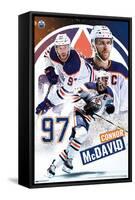 NHL Edmonton Oilers - Connor McDavid 22-Trends International-Framed Stretched Canvas