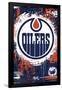 NHL Edmonton Oilers - Maximalist Logo 23-Trends International-Framed Poster