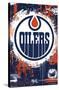 NHL Edmonton Oilers - Maximalist Logo 23-Trends International-Stretched Canvas