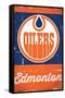 NHL Edmonton Oilers - Retro Logo 13-Trends International-Framed Stretched Canvas