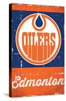 NHL Edmonton Oilers - Retro Logo 13-Trends International-Stretched Canvas