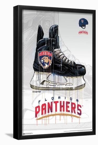 NHL Florida Panthers - Drip Skate 21-Trends International-Framed Poster