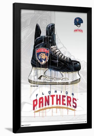 NHL Florida Panthers - Drip Skate 21-Trends International-Framed Poster