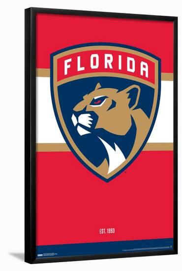 NHL Florida Panthers - Logo 21-Trends International-Framed Poster