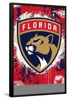 NHL Florida Panthers - Maximalist Logo 23-Trends International-Framed Poster