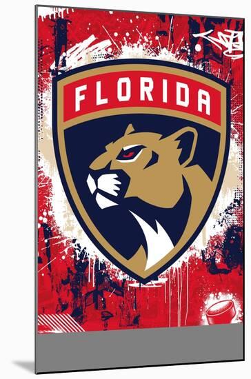 NHL Florida Panthers - Maximalist Logo 23-Trends International-Mounted Poster