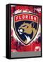 NHL Florida Panthers - Maximalist Logo 23-Trends International-Framed Stretched Canvas