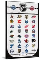 NHL League - Logos 22-Trends International-Mounted Poster