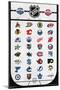 NHL League - Logos 22-Trends International-Mounted Poster