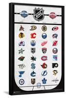 NHL League - Logos 22-Trends International-Framed Poster