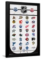 NHL League - Logos 22-Trends International-Framed Poster