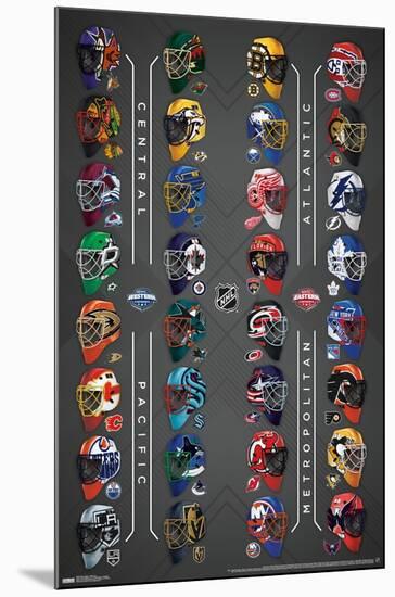 NHL League - Masks 22-Trends International-Mounted Poster
