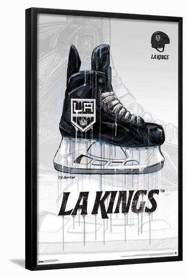 NHL Los Angeles Kings - Drip Skate 21-Trends International-Framed Poster