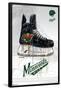 NHL Minnesota Wild - Drip Skate 21-Trends International-Framed Poster