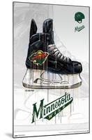 NHL Minnesota Wild - Drip Skate 21-Trends International-Mounted Poster