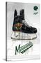 NHL Minnesota Wild - Drip Skate 21-Trends International-Stretched Canvas