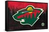 NHL Minnesota Wild - Logo 15-Trends International-Framed Stretched Canvas
