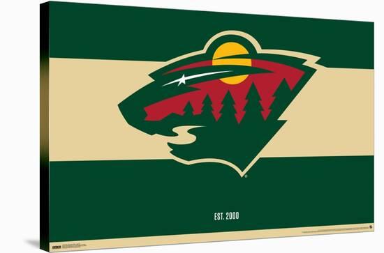 NHL Minnesota Wild - Logo 21-Trends International-Stretched Canvas